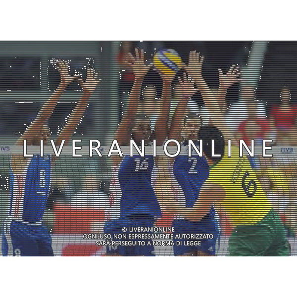 2014.09.07 KATOWICE SPODEK SIATKOWEJ MEZCZYZN MISTRZOSTWA SWIATA W SIATKOWCE POLSKA 2014 (FIVB MENS VOLLEYBALL WORLD CHAMPIONSHIP POLAND 2014) MECZ BRAZYLIA - KUBA (BRAZIL - CUBA) N/Z ROLANDO CEPEDA ISBEL MESA INOVEL ROMERO LEANDRO VISSOTTO FOTO NORBERT BARCZYK / PRESSFOCUS / NEWSPIX.PL --- Newspix.pl