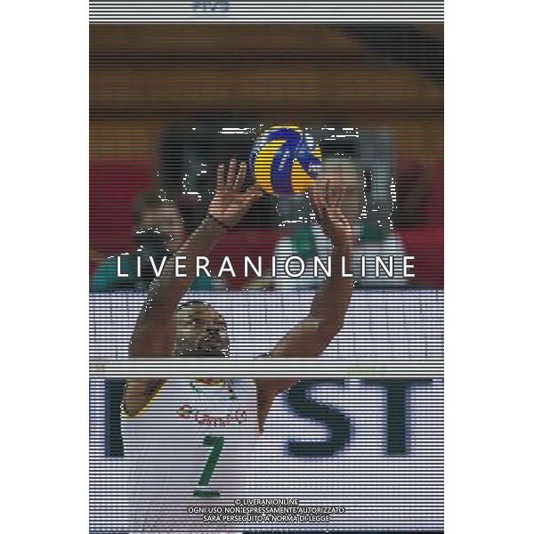 Polska Wroclaw 07 09 2014 Hala Stulecia ul. Wystawowa 1 Pierwsza faza grupy A FIVB Mistrzostwa Swiata w pilce siatkowej mezczyzn Polska 2014 mecz pomiedzy Serbia vs Kamerun Na zdjeciu: Jean Patrice Ndaki Mboulet cameroon #7 Fot: Sebastian Borowski / Newspix.pl Poland Wroclaw 07.09.2014 Century Hall st. Wystawowa 1 First phase of group A FIVB World Championships in mens volleyball Poland 2014 game between Serbia vs Cameroon On the picture: Jean Patrice Ndaki Mboulet cameroon #7 Photo: Sebastian Borowski / Newspix.pl --- Newspix.pl AG ALDO LIVERANI SAS ONLY ITALY *** Local Caption *** www.newspix.pl mail us: info@newspix.pl call us: 0048 022 23 22 222 --- Polish Picture Agency by Ringier Axel Springer Poland