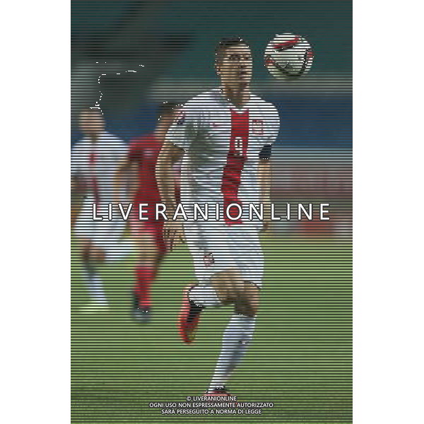 07.09.2014 FARO - PORTUGALIA (FARO, PORTUGAL), ESTADIO ALGARVE PILKA NOZNA (FOOTBALL) - ELIMINACJE MISTRZOSTW EUROPY UEFA EURO 2016 (UEFA EURO 2016 QUALIFICATION) MECZ GIBLARTAR - POLSKA (GAME GIBRALTAR - POLAND) NZ ROBERT LEWANDOWSKI FOTO LUKASZ GROCHALA/CYFRASPORT / NEWSPIX.PL --- Newspix.pl AG ALDOL IVERANI SAS ONLY ITALY *** Local Caption *** www.newspix.pl mail us: info@newspix.pl call us: 0048 022 23 22 222 --- Polish Picture Agency by Ringier Axel Springer Poland
