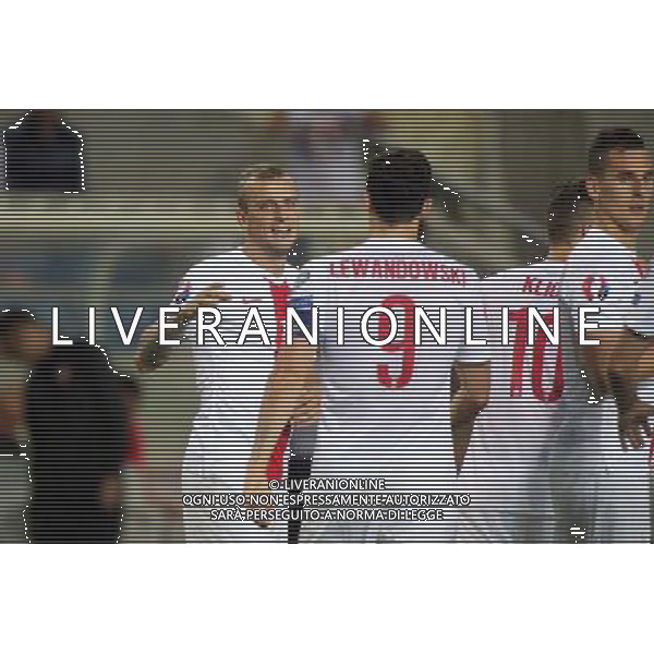 07.09.2014 FARO - PORTUGALIA (FARO, PORTUGAL), ESTADIO ALGARVE PILKA NOZNA (FOOTBALL) - ELIMINACJE MISTRZOSTW EUROPY UEFA EURO 2016 (UEFA EURO 2016 QUALIFICATION) MECZ GIBLARTAR - POLSKA (GAME GIBRALTAR - POLAND) NZ KAMIL GROSICKI, ROBERT LEWANDOWSKI - RADOSC, BRAMKA, GOL FOTO LUKASZ GROCHALA/CYFRASPORT / NEWSPIX.PL --- Newspix.pl AG ALDOL IVERANI SAS ONLY ITALY *** Local Caption *** www.newspix.pl mail us: info@newspix.pl call us: 0048 022 23 22 222 --- Polish Picture Agency by Ringier Axel Springer Poland
