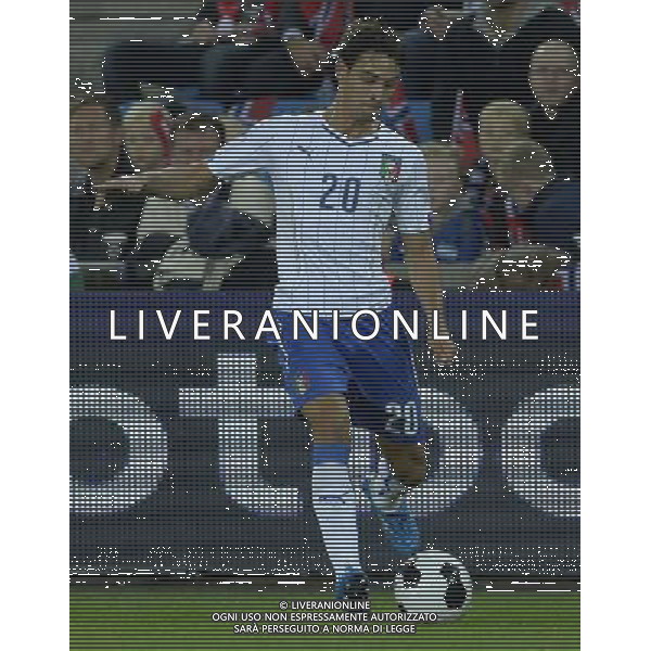 Qualificazioni ai Campionati Europei di Calcio UEFA Francia 2016 Gruppo H Oslo - 09.10.2014 Norvegia-Italia Nella Foto:De Sciglio Mattia /Ph.Vitez-Ag. Aldo Liverani