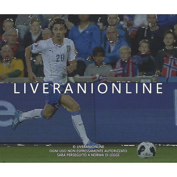 Qualificazioni ai Campionati Europei di Calcio UEFA Francia 2016 Gruppo H Oslo - 09.10.2014 Norvegia-Italia Nella Foto:De Scglio Mattia /Ph.Vitez-Ag. Aldo Liverani