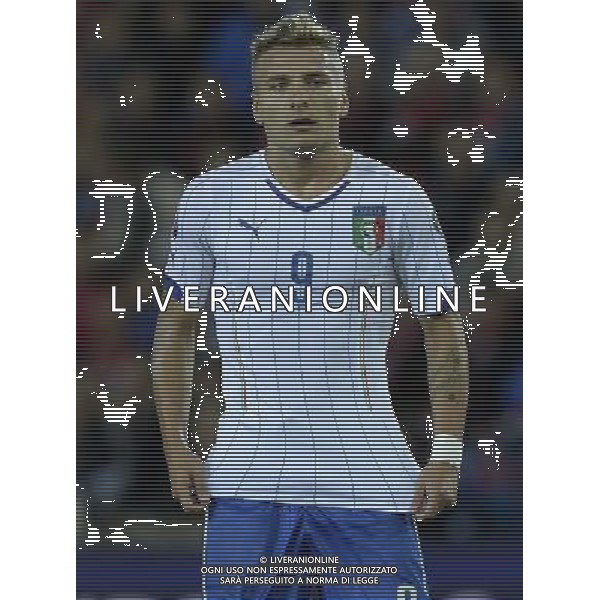 Qualificazioni ai Campionati Europei di Calcio UEFA Francia 2016 Gruppo H Oslo - 09.10.2014 Norvegia-Italia Nella Foto:Immobile Ciro /Ph.Vitez-Ag. Aldo Liverani