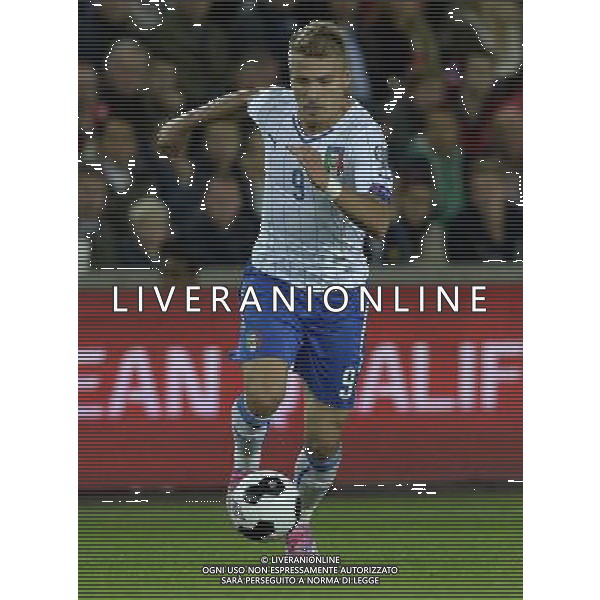 Qualificazioni ai Campionati Europei di Calcio UEFA Francia 2016 Gruppo H Oslo - 09.10.2014 Norvegia-Italia Nella Foto:Immobile Ciro /Ph.Vitez-Ag. Aldo Liverani