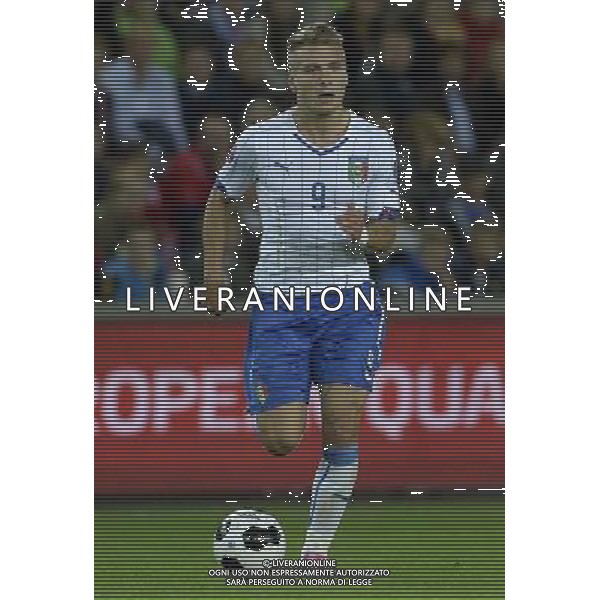 Qualificazioni ai Campionati Europei di Calcio UEFA Francia 2016 Gruppo H Oslo - 09.10.2014 Norvegia-Italia Nella Foto:Immobile Ciro /Ph.Vitez-Ag. Aldo Liverani