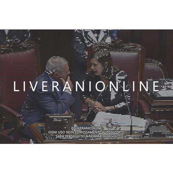 Roma - 10/09/2014 - Montecitorio - Seduta comune per l\'elezione dei giudici della Corte Costituzionale e componenti del CSM - nella foto: Piero Grasso e Laura Boldrini /Ph. Fabrizio Corradetti - Ag. Aldo Liverani sas