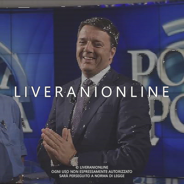 Trasmissione televisiva \'Porta a Porta\' - Roma 09 settembre 2014 nella foto Matteo Renzi ©Corradetti/Agenzia Aldo Liverani sas