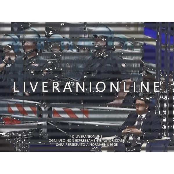 Trasmissione televisiva \'Porta a Porta\' - Roma 09 settembre 2014 nella foto Matteo Renzi ©Corradetti/Agenzia Aldo Liverani sas
