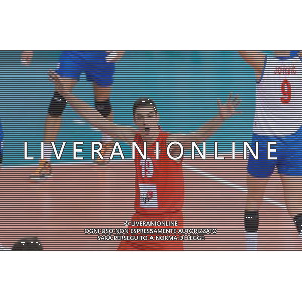 10.09.2014 - Lodz , Atlas Arena , siatkowka , Mistrzostwa Swiata 2014 , grupa E Serbia (biale) - Wlochy (niebieskie) , FIVB Men\'s World Championship , pool A Serbia (white) - Italy (blue) N/Z Nikola Rosic Fot. Mariusz Palczynski / MPAimages.com / NEWSPIX.PL --- Newspix.pl AG ALDO LIVERANI SAS ONLY ITALY *** Local Caption *** www.newspix.pl mail us: info@newspix.pl call us: 0048 022 23 22 222 --- Polish Picture Agency by Ringier Axel Springer Poland
