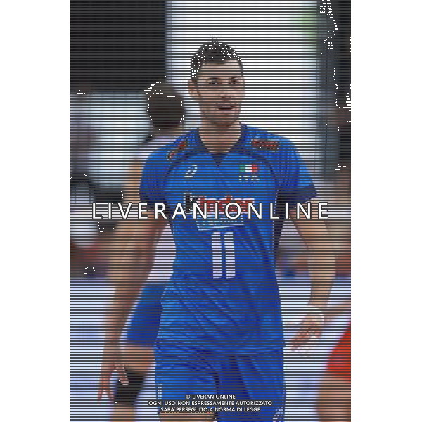 10.09.2014 - Lodz , Atlas Arena , siatkowka , Mistrzostwa Swiata 2014 , grupa E Serbia (biale) - Wlochy (niebieskie) , FIVB Men\'s World Championship , pool A Serbia (white) - Italy (blue) N/Z Simone Buti Fot. Mariusz Palczynski / MPAimages.com / NEWSPIX.PL --- Newspix.pl AG ALDO LIVERANI SAS ONLY ITALY *** Local Caption *** www.newspix.pl mail us: info@newspix.pl call us: 0048 022 23 22 222 --- Polish Picture Agency by Ringier Axel Springer Poland