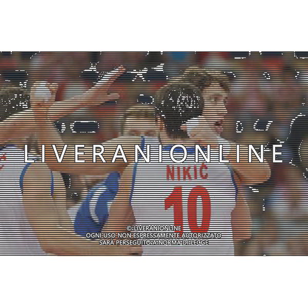 10.09.2014 LODZ , ATLAS ARENA , SIATKOWKA , SIATKA , MISTRZOSTWA SWIATA W SIATKOWCE MEZCZYZN 2014 , 2. FAZA TURNIEJU , GRUPA F ( VOLLEYBALL , FIVB MEN\'S VOLLEYBALL WORLD CHAMPIONSHIP 2014 , ROUND 2 , POLL F ) MECZ SERBIA - WLOCHY ( GAME SERBIA - ITALY ) NZ ALEKSANDAR ATANASIJEVIC RADOSC FOTO RADOSLAW JOZWIAK / CYFRASPORT / NEWSPIX.PL --- Newspix.pl AG ALDO LIVERANI SAS ONLY ITALY *** Local Caption *** www.newspix.pl mail us: info@newspix.pl call us: 0048 022 23 22 222 --- Polish Picture Agency by Ringier Axel Springer Poland