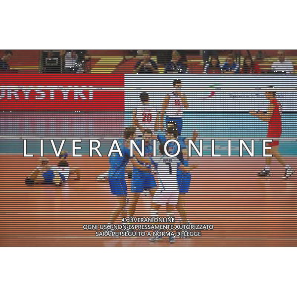 10.09.2014, Lodz , Siatkowka , Mistrzostwa Swiata 2014 , Serbia - Wlochy , FIVB Volleyball Men`s World Championship Poland 2014 , Serbia vs Italy , N Z Wlochy radosc , FOT. Adam Jastrzebowski / newspix.pl --- Newspix.pl AG ALDO LIVERANI SAS ONLY ITALY *** Local Caption *** www.newspix.pl mail us: info@newspix.pl call us: 0048 022 23 22 222 --- Polish Picture Agency by Ringier Axel Springer Poland