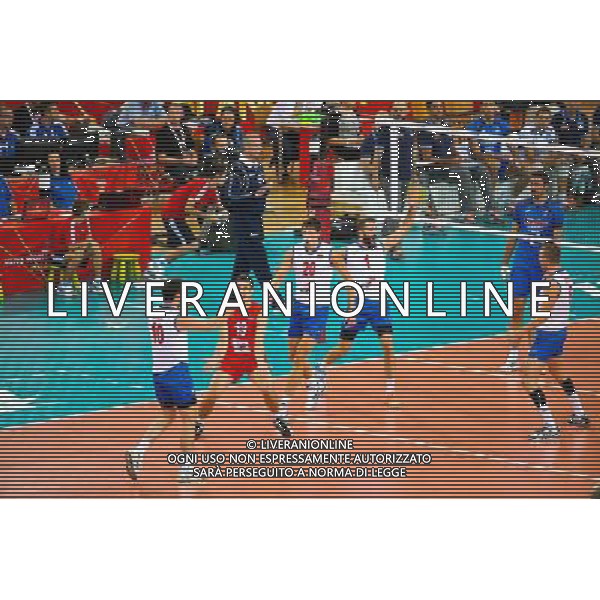 10.09.2014, Lodz , Siatkowka , Mistrzostwa Swiata 2014 , Serbia - Wlochy , FIVB Volleyball Men`s World Championship Poland 2014 , Serbia vs Italy , N Z Milos Nikic (SRB) , Nikola Kovacevic (SRB) , Srecko Lisinac (SRB) , Nikola Kovacevic (SRB) radosc , FOT. Adam Jastrzebowski / newspix.pl --- Newspix.pl AG ALDO LIVERANI SAS ONLY ITALY *** Local Caption *** www.newspix.pl mail us: info@newspix.pl call us: 0048 022 23 22 222 --- Polish Picture Agency by Ringier Axel Springer Poland