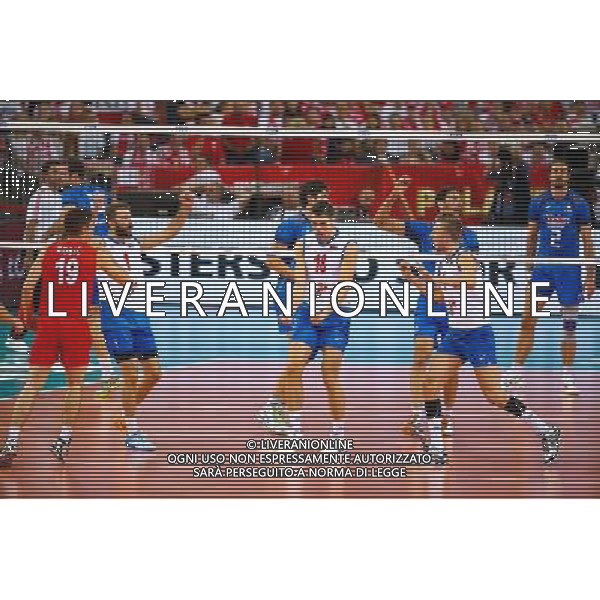 10.09.2014, Lodz , Siatkowka , Mistrzostwa Swiata 2014 , Serbia - Wlochy , FIVB Volleyball Men`s World Championship Poland 2014 , Serbia vs Italy , N Z Milos Nikic (SRB) radosc , FOT. Adam Jastrzebowski / newspix.pl --- Newspix.pl AG ALDO LIVERANI SAS ONLY ITALY *** Local Caption *** www.newspix.pl mail us: info@newspix.pl call us: 0048 022 23 22 222 --- Polish Picture Agency by Ringier Axel Springer Poland