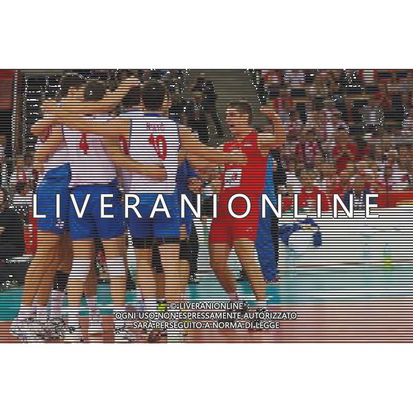10.09.2014, Lodz , Siatkowka , Mistrzostwa Swiata 2014 , Serbia - Wlochy , FIVB Volleyball Men`s World Championship Poland 2014 , Serbia vs Italy , N Z Nikola Rosic (SRB) radosc , FOT. Adam Jastrzebowski / newspix.pl --- Newspix.pl AG ALDO LIVERANI SAS ONLY ITALY *** Local Caption *** www.newspix.pl mail us: info@newspix.pl call us: 0048 022 23 22 222 --- Polish Picture Agency by Ringier Axel Springer Poland