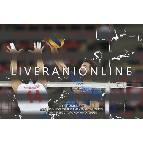 10.09.2014 LODZ , ATLAS ARENA , SIATKOWKA MEZCZYZN , MISTRZOSTWA SWIATA W SIATKOWCE MEZCZYZN 2014 , 2. FAZA TURNIEJU , GRUPA F (VOLLEYBALL , FIVB MEN\'S VOLLEYBALL WORLD CHAMPIONSHIP 2014 , ROUND 2 , POLL F ) MECZ SERBIA - WLOCHY ( GAME SERBIA - ITALY ) NZ SIMONE PARODI FOTO LUKASZ GROCHALA/CYFRASPORT / NEWSPIX.PL --- Newspix.pl AG ALDO LIVERANI SAS ONLY ITALY *** Local Caption *** www.newspix.pl mail us: info@newspix.pl call us: 0048 022 23 22 222 --- Polish Picture Agency by Ringier Axel Springer Poland