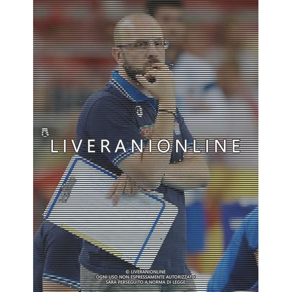 2014.09.10 LODZ FIVB VOLLEYBALL MEN\'S CHAMPIONSHIP POLAND 2014 SECOND ROUND POOL E SERBIA VS ITALY MAURO BERRUTO (TRENER, HEAD COACH) 2014.09.10 LODZ SIATKOWKA MEZCZYZN MISTRZOSTWA SWIATA POLSKA 2014 RUNDA DRUGA GRUPA E SERBIA - WLOCHY N/Z MAURO BERRUTO (TRENER, HEAD COACH) FOTO LUKASZ LASKOWSKI / PRESSFOCUS / NEWSPIX.PL --- Newspix.pl AG ALDO LIVERANI SAS ONLY ITALY *** Local Caption *** www.newspix.pl mail us: info@newspix.pl call us: 0048 022 23 22 222 --- Polish Picture Agency by Ringier Axel Springer Poland
