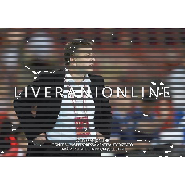 2014.09.10 LODZ FIVB VOLLEYBALL MEN\'S CHAMPIONSHIP POLAND 2014 SECOND ROUND POOL E SERBIA VS ITALY IGOR KOLAKOVIC (TRENER, HEAD COACH) 2014.09.10 LODZ SIATKOWKA MEZCZYZN MISTRZOSTWA SWIATA POLSKA 2014 RUNDA DRUGA GRUPA E SERBIA - WLOCHY N/Z IGOR KOLAKOVIC (TRENER, HEAD COACH) FOTO LUKASZ LASKOWSKI / PRESSFOCUS --- Newspix.pl AG ALDO LIVERANI SAS ONLY ITALY *** Local Caption *** www.newspix.pl mail us: info@newspix.pl call us: 0048 022 23 22 222 --- Polish Picture Agency by Ringier Axel Springer Poland