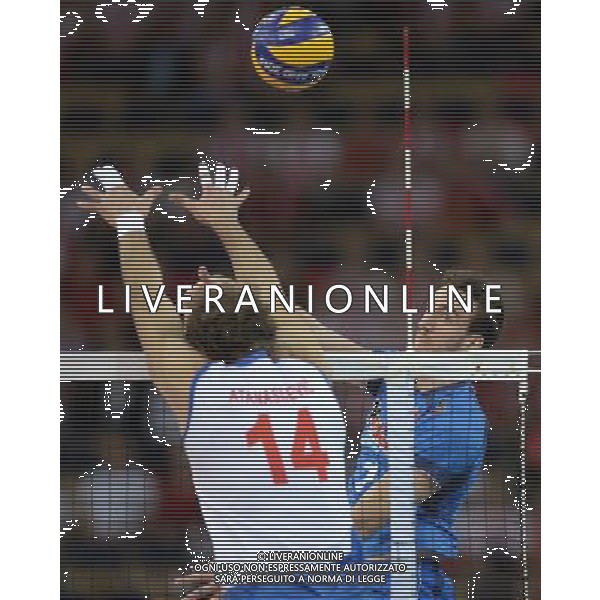 2014.09.10 LODZ FIVB VOLLEYBALL MEN\'S CHAMPIONSHIP POLAND 2014 SECOND ROUND POOL E SERBIA VS ITALY SIMONE PARODI 2014.09.10 LODZ SIATKOWKA MEZCZYZN MISTRZOSTWA SWIATA POLSKA 2014 RUNDA DRUGA GRUPA E SERBIA - WLOCHY N/Z SIMONE PARODI FOTO LUKASZ LASKOWSKI / PRESSFOCUS / NEWSPIX.PL --- Newspix.pl AG ALDO LIVERANI SAS ONLY ITALY *** Local Caption *** www.newspix.pl mail us: info@newspix.pl call us: 0048 022 23 22 222 --- Polish Picture Agency by Ringier Axel Springer Poland