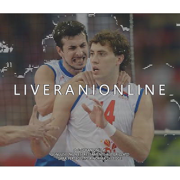 2014.09.10 LODZ FIVB VOLLEYBALL MEN\'S CHAMPIONSHIP POLAND 2014 SECOND ROUND POOL E SERBIA VS ITALY RADOSC MILOS NIKIC ALEKSANDAR ATANASIJEVIC 2014.09.10 LODZ SIATKOWKA MEZCZYZN MISTRZOSTWA SWIATA POLSKA 2014 RUNDA DRUGA GRUPA E SERBIA - WLOCHY N/Z RADOSC MILOS NIKIC ALEKSANDAR ATANASIJEVIC FOTO LUKASZ LASKOWSKI / PRESSFOCUS / NEWSPIX.PL --- Newspix.pl AG ALDO LIVERANI SAS ONLY ITALY *** Local Caption *** www.newspix.pl mail us: info@newspix.pl call us: 0048 022 23 22 222 --- Polish Picture Agency by Ringier Axel Springer Poland