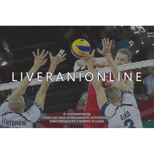 10.09.2014, Wroclaw, siatkowka, Mistrzostwa Swiata w siatkowce, Finland - Russia, FIVB Volleyball Men\'s World Championship, Finlandia - Rosja, Nikolay Apalikov (RUS) , fot. Lukasz Skwiot / Foto Olimpik / NEWSPIX.PL --- Newspix.pl AG ALDO LIVERANI SAS ONLY ITALY *** Local Caption *** www.newspix.pl mail us: info@newspix.pl call us: 0048 022 23 22 222 --- Polish Picture Agency by Ringier Axel Springer Poland