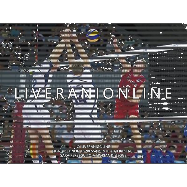 10.09.2014, Wroclaw, siatkowka, Mistrzostwa Swiata w siatkowce, Finland - Russia, FIVB Volleyball Men\'s World Championship, Finlandia - Rosja, Aleksey Spiridonov (RUS), Olli Kunnari (FIN), Konstantin Shumov (FIN) , fot. Lukasz Skwiot / Foto Olimpik / NEWSPIX.PL --- Newspix.pl AG ALDO LIVERANI SAS ONLY ITALY *** Local Caption *** www.newspix.pl mail us: info@newspix.pl call us: 0048 022 23 22 222 --- Polish Picture Agency by Ringier Axel Springer Poland