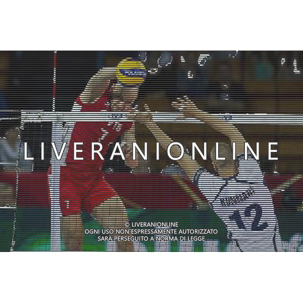 10.09.2014, Wroclaw, siatkowka, Mistrzostwa Swiata w siatkowce, Finland - Russia, FIVB Volleyball Men\'s World Championship, Finlandia - Rosja, Nikolay Pavlov (RUS), Olli Kunnari (FIN) , fot. Lukasz Skwiot / Foto Olimpik / NEWSPIX.PL --- Newspix.pl AG ALDO LIVERANI SAS ONLY ITALY *** Local Caption *** www.newspix.pl mail us: info@newspix.pl call us: 0048 022 23 22 222 --- Polish Picture Agency by Ringier Axel Springer Poland