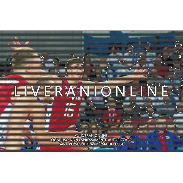 Polska Wroclaw 10 09 2014 Hala Stulecia ul. Wystawowa 1 Druga faza grupy F FIVB Mistrzostwa Swiata w pilce siatkowej mezczyzn Polska 2014 mecz pomiedzy Finlandia vs Rosja Na zdjeciu: Dmitriy Ilinykh russia #15 radosc Fot: Sebastian Borowski / Newspix.pl Poland Wroclaw 10.09.2014 Century Hall st. Wystawowa 1 Second phase of group F FIVB World Championships in mens volleyball Poland 2014 game between Finland vs Russia On the picture: Dmitriy Ilinykh russia #15 gladness Photo: Sebastian Borowski / Newspix.pl --- Newspix.pl AG ALDO LIVERANI SAS ONLY ITALY *** Local Caption *** www.newspix.pl mail us: info@newspix.pl call us: 0048 022 23 22 222 --- Polish Picture Agency by Ringier Axel Springer Poland