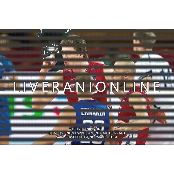 Polska Wroclaw 10 09 2014 Hala Stulecia ul. Wystawowa 1 Druga faza grupy F FIVB Mistrzostwa Swiata w pilce siatkowej mezczyzn Polska 2014 mecz pomiedzy Finlandia vs Rosja Na zdjeciu: Dmitriy Muserskiy russia #13 radosc Fot: Sebastian Borowski / Newspix.pl Poland Wroclaw 10.09.2014 Century Hall st. Wystawowa 1 Second phase of group F FIVB World Championships in mens volleyball Poland 2014 game between Finland vs Russia On the picture: Dmitriy Muserskiy russia #13 gladness Photo: Sebastian Borowski / Newspix.pl --- Newspix.pl AG ALDO LIVERANI SAS ONLY ITALY *** Local Caption *** www.newspix.pl mail us: info@newspix.pl call us: 0048 022 23 22 222 --- Polish Picture Agency by Ringier Axel Springer Poland