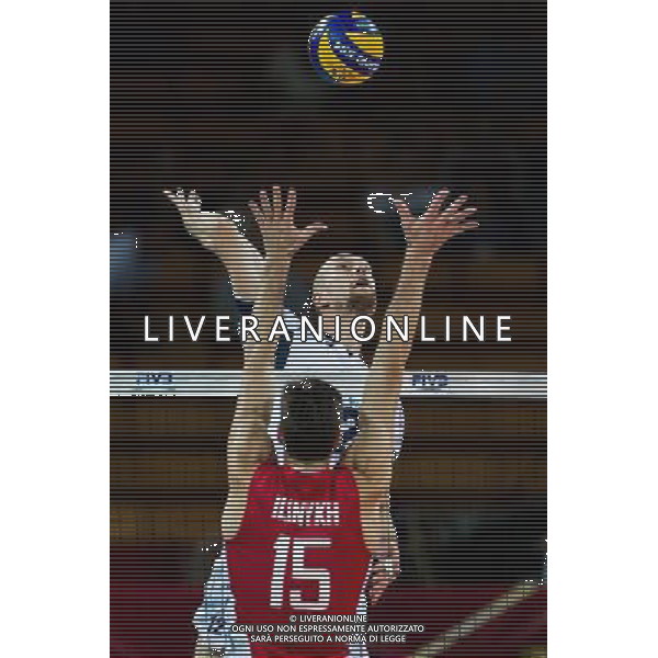 Polska Wroclaw 10 09 2014 Hala Stulecia ul. Wystawowa 1 Druga faza grupy F FIVB Mistrzostwa Swiata w pilce siatkowej mezczyzn Polska 2014 mecz pomiedzy Finlandia vs Rosja Na zdjeciu: Olli Kunnari finland #12 Dmitriy Ilinykh russia #15 Fot: Sebastian Borowski / Newspix.pl Poland Wroclaw 10.09.2014 Century Hall st. Wystawowa 1 Second phase of group F FIVB World Championships in mens volleyball Poland 2014 game between Finland vs Russia On the picture: Olli Kunnari finland #12 Dmitriy Ilinykh russia #15 Photo: Sebastian Borowski / Newspix.pl --- Newspix.pl AG ALDO LIVERANI SAS ONLY ITALY *** Local Caption *** www.newspix.pl mail us: info@newspix.pl call us: 0048 022 23 22 222 --- Polish Picture Agency by Ringier Axel Springer Poland