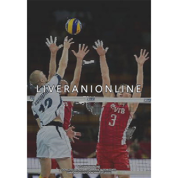 Polska Wroclaw 10 09 2014 Hala Stulecia ul. Wystawowa 1 Druga faza grupy F FIVB Mistrzostwa Swiata w pilce siatkowej mezczyzn Polska 2014 mecz pomiedzy Finlandia vs Rosja Na zdjeciu: Olli Kunnari finland #12 Nikolay Pavlov russia #7 Nikolay Apalikov russia #3 Fot: Sebastian Borowski / Newspix.pl Poland Wroclaw 10.09.2014 Century Hall st. Wystawowa 1 Second phase of group F FIVB World Championships in mens volleyball Poland 2014 game between Finland vs Russia On the picture: Olli Kunnari finland #12 Nikolay Pavlov russia #7 Nikolay Apalikov russia #3 Photo: Sebastian Borowski / Newspix.pl --- Newspix.pl AG ALDO LIVERANI SAS ONLY ITALY *** Local Caption *** www.newspix.pl mail us: info@newspix.pl call us: 0048 022 23 22 222 --- Polish Picture Agency by Ringier Axel Springer Poland
