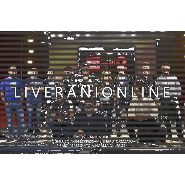Roma - 11/09/2014 - Rai Studi Asiago - Presentazione trasmissione Radio 2 \' staiSerena \' condotta da Serena Dandini - nella foto: Serena Dandini con il cast della trasmissione / Ph. Fabrizio Corradetti - Ag. Aldo Liverani sas