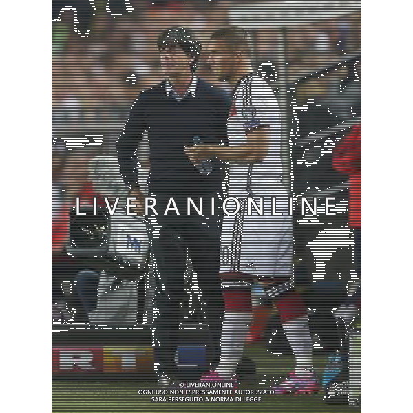 firo Fu§ball, Fussball, 07.09.2014 International, EM Qualifikation 2014, EM-Quali 2014 Saison 2014/2015, Nati, Deutsche Nationalmannschaft Deutschland, GER - Schottland, SCO 2:1 GER Lukas Podolski, GER Bundestrainer Trainer Coach Jogi Joachim Lšw Loew, Einwechslung $worldrights Es gelten unsere AGB, einsehbar auf www.firosportphoto.de copyright by firo sportphoto: Coesfelder Str.207 48249 DŸlmen www.firosportphoto.de mail@firosportphoto.de (V o l k s b a n k B o c h u m - W i t t e n ) BLZ.: 430 601 29 Kt. Nr.: 341 117 100 Tel:Ê 02594 - 9916004 Fax:Ê02594 - 9916005 AG ALDO LIVERANI SAS ONLY ITALY