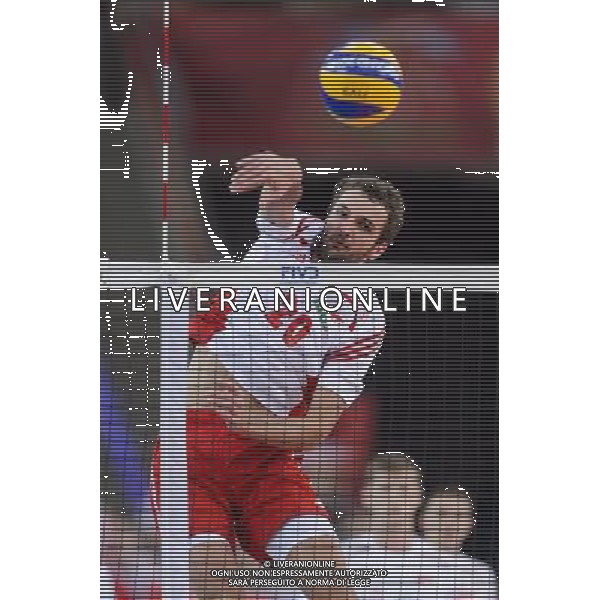 11.09.2014 - Lodz , Atlas Arena , siatkowka , Mistrzostwa Swiata 2014 , grupa E Polska (biale) - Wlochy (granatowe) , FIVB Men\'s World Championship , pool A Poland (white) - Italy (navy) N/Z Mateusz Mika Fot. Mariusz Palczynski / MPAimages.com / NEWSPIX.PL --- Newspix.pl AG ALDO LIVERANI SAS ONLY ITALY *** Local Caption *** www.newspix.pl mail us: info@newspix.pl call us: 0048 022 23 22 222 --- Polish Picture Agency by Ringier Axel Springer Poland