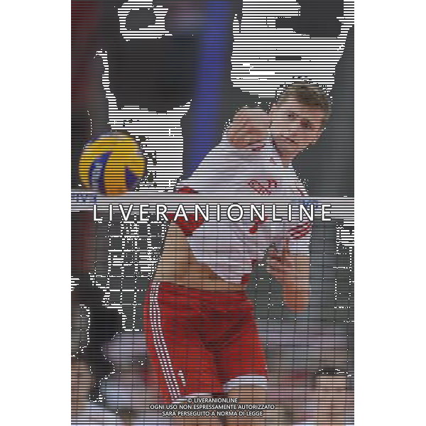 11.09.2014 - Lodz , Atlas Arena , siatkowka , Mistrzostwa Swiata 2014 , grupa E Polska (biale) - Wlochy (granatowe) , FIVB Men\'s World Championship , pool A Poland (white) - Italy (navy) N/Z Piotr Nowakowski Fot. Mariusz Palczynski / MPAimages.com / NEWSPIX.PL --- Newspix.pl AG ALDO LIVERANI SAS ONLY ITALY *** Local Caption *** www.newspix.pl mail us: info@newspix.pl call us: 0048 022 23 22 222 --- Polish Picture Agency by Ringier Axel Springer Poland