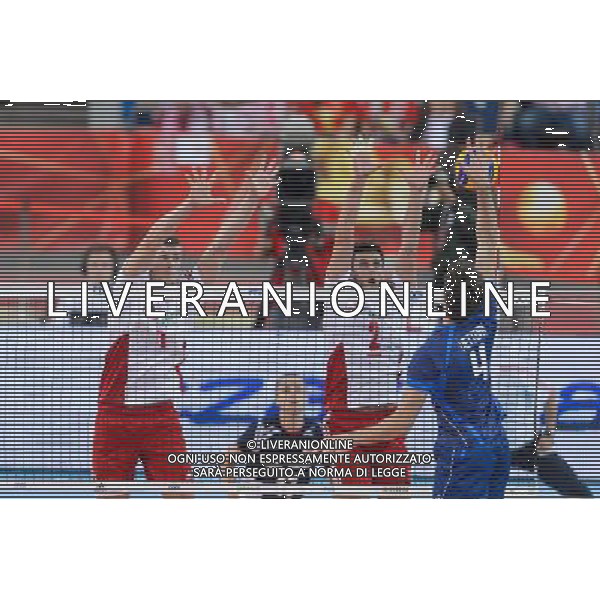 11.09.2014 - Lodz , Atlas Arena , siatkowka , Mistrzostwa Swiata 2014 , grupa E Polska (biale) - Wlochy (granatowe) , FIVB Men\'s World Championship , pool A Poland (white) - Italy (navy) N/Z Piotr Nowakowski , Michal Winiarski , Luca Vettori Fot. Mariusz Palczynski / MPAimages.com / NEWSPIX.PL --- Newspix.pl AG ALDO LIVERANI SAS ONLY ITALY *** Local Caption *** www.newspix.pl mail us: info@newspix.pl call us: 0048 022 23 22 222 --- Polish Picture Agency by Ringier Axel Springer Poland