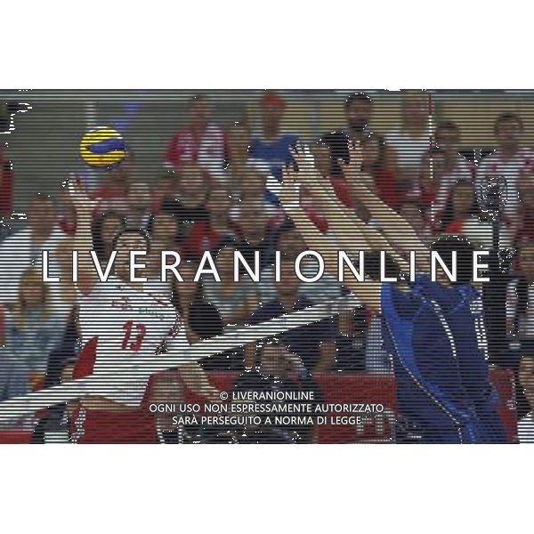 11.09.2014 LODZ , ATLAS ARENA , SIATKOWKA , SIATKA , MISTRZOSTWA SWIATA W SIATKOWCE MEZCZYZN 2014 , 2. FAZA TURNIEJU , GRUPA F ( VOLLEYBALL , FIVB MEN\'S VOLLEYBALL WORLD CHAMPIONSHIP 2014 , ROUND 2 , POLL F ) MECZ POLSKA - WLOCHY ( GAME POLAND - ITALY ) NZ (L) MICHAL KUBIAK FOTO JAKUB PIASECKI / CYFRASPORT / NEWSPIX.PL --- Newspix.pl AG ALDO LIVERANI SAS ONLY ITALY *** Local Caption *** www.newspix.pl mail us: info@newspix.pl call us: 0048 022 23 22 222 --- Polish Picture Agency by Ringier Axel Springer Poland