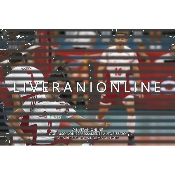 11.09.2014 LODZ , ATLAS ARENA , SIATKOWKA , SIATKA , MISTRZOSTWA SWIATA W SIATKOWCE MEZCZYZN 2014 , 2. FAZA TURNIEJU , GRUPA F ( VOLLEYBALL , FIVB MEN\'S VOLLEYBALL WORLD CHAMPIONSHIP 2014 , ROUND 2 , POLL F ) MECZ POLSKA - WLOCHY ( GAME POLAND - ITALY ) NZ MICHAL WINIARSKI RADOSC FOTO JAKUB PIASECKI / CYFRASPORT / NEWSPIX.PL --- Newspix.pl AG ALDO LIVERANI SAS ONLY ITALY *** Local Caption *** www.newspix.pl mail us: info@newspix.pl call us: 0048 022 23 22 222 --- Polish Picture Agency by Ringier Axel Springer Poland