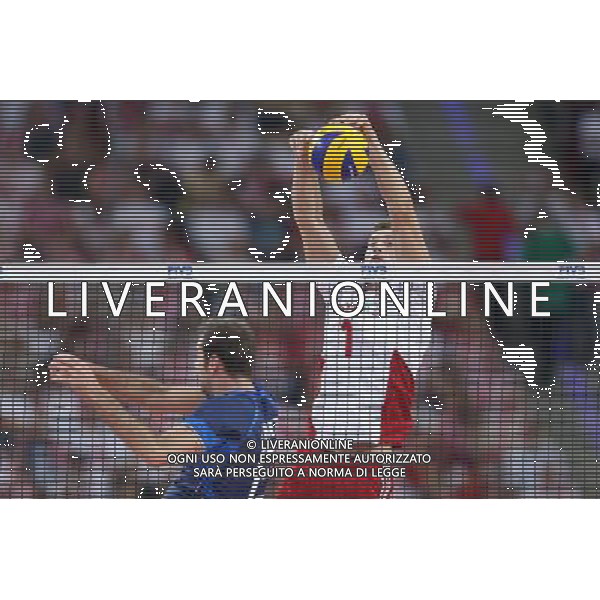 11.09.2014 LODZ , ATLAS ARENA , SIATKOWKA MEZCZYZN , MISTRZOSTWA SWIATA W SIATKOWCE MEZCZYZN 2014 , 2. FAZA TURNIEJU , GRUPA F (VOLLEYBALL , FIVB MEN\'S VOLLEYBALL WORLD CHAMPIONSHIP 2014 , ROUND 2 , POLL F ) MECZ POLSKA - WLOCHY ( GAME POLAND - ITALY) NZ PIOTR NOWAKOWSKI FOTO LUKASZ GROCHALA/CYFRASPORT / NEWSPIX.PL --- Newspix.pl AG ALDO LIVERANI SAS ONLY ITALY *** Local Caption *** www.newspix.pl mail us: info@newspix.pl call us: 0048 022 23 22 222 --- Polish Picture Agency by Ringier Axel Springer Poland