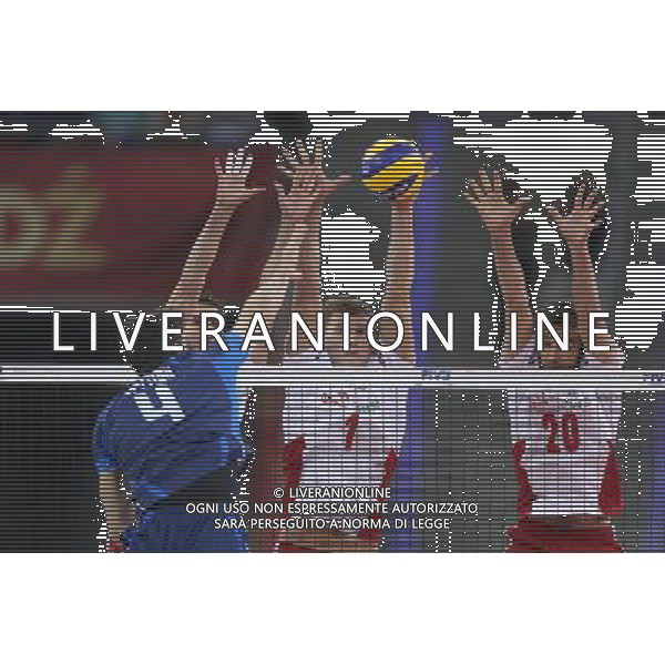 11.09.2014 LODZ , ATLAS ARENA , SIATKOWKA MEZCZYZN , MISTRZOSTWA SWIATA W SIATKOWCE MEZCZYZN 2014 , 2. FAZA TURNIEJU , GRUPA F (VOLLEYBALL , FIVB MEN\'S VOLLEYBALL WORLD CHAMPIONSHIP 2014 , ROUND 2 , POLL F ) MECZ POLSKA - WLOCHY ( GAME POLAND - ITALY) NZ MARIUSZ WLAZLY, PIOTR NOWAKOWSKI, MATEUSZ MIKA FOTO LUKASZ GROCHALA/CYFRASPORT / NEWSPIX.PL --- Newspix.pl AG ALDO LIVERANI SAS ONLY ITALY *** Local Caption *** www.newspix.pl mail us: info@newspix.pl call us: 0048 022 23 22 222 --- Polish Picture Agency by Ringier Axel Springer Poland