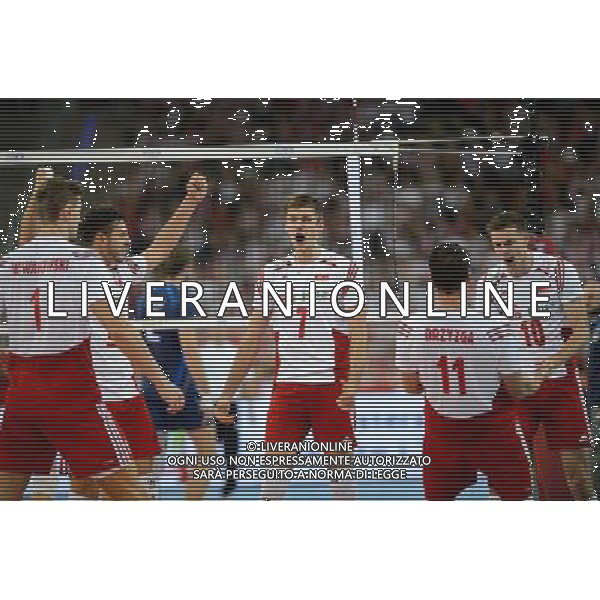 2014.09.11 LODZ ATLAS ARENA VOLLEYBALL MEN\'S CHAMPIONSHIP POLAND 2014 SECOND ROUND POOL E POLAND VS ITALY GAME MICHAL WINIARSKI KAROL KLOS MARIUSZ WLAZLY RADOSC 2014.09.11 LODZ ATLAS ARENA SIATKOWKA MEZCZYZN MISTRZOSTWA SWIATA POLSKA 2014 RUNDA DRUGA GRUPA E MECZ POLSKA - WLOCHY N/Z MICHAL WINIARSKI KAROL KLOS MARIUSZ WLAZLY RADOSC FOTO RAFAL OLEKSIEWICZ / PRESSFOCUS / NEWSPIX.PL --- Newspix.pl AG ALDO LIVERANI SAS ONLY ITALY *** Local Caption *** www.newspix.pl mail us: info@newspix.pl call us: 0048 022 23 22 222 --- Polish Picture Agency by Ringier Axel Springer Poland