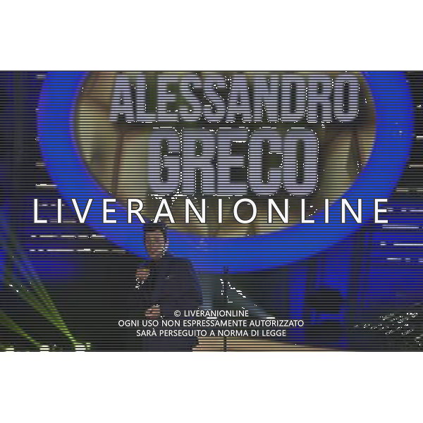 Roma - 12/09/2014 - Rai Studio Nomentano - Trasmissione TV \' Tale e Quale Show \' - nella foto: Alessandro Greco imita Marco Mengoni / Ph. Fabrizio Corradetti - Ag. Aldo Liverani sas
