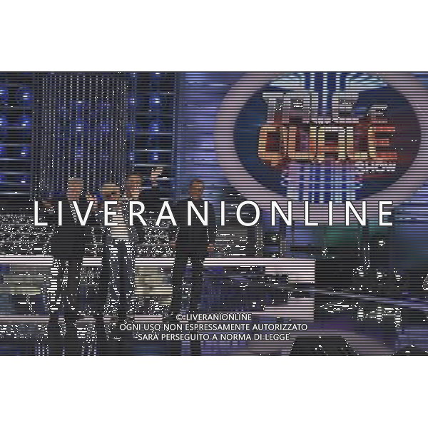 Roma - 12/09/2014 - Rai Studio Nomentano - Trasmissione TV \' Tale e Quale Show \' - nella foto: Carlo Conti con Christian De Sica Loretta Goggi e Claudio Lippi / Ph. Fabrizio Corradetti - Ag. Aldo Liverani sas
