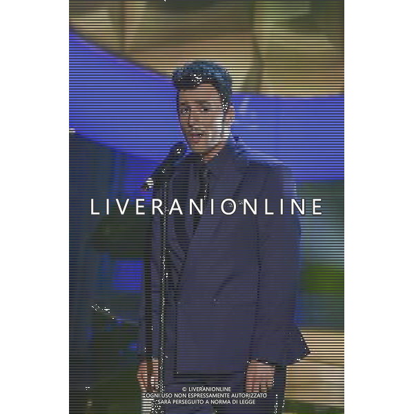 Roma - 12/09/2014 - Rai Studio Nomentano - Trasmissione TV \' Tale e Quale Show \' - nella foto: Alessandro Greco imita Marco Mengoni / Ph. Fabrizio Corradetti - Ag. Aldo Liverani sas