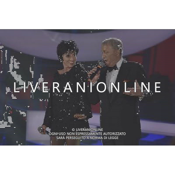 Roma - 12/09/2014 - Rai Studio Nomentano - Trasmissione TV \' Tale e Quale Show \' - nella foto: Rita Forte e Gianni Nazzaro imitano Liza Minnelli e Frank Sinatra / Ph. Fabrizio Corradetti - Ag. Aldo Liverani sas