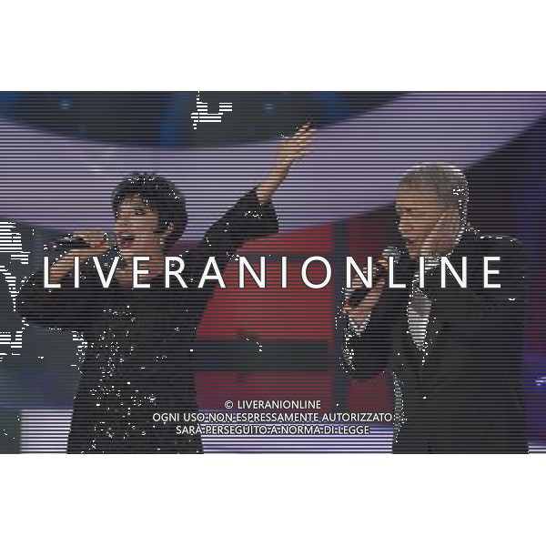 Roma - 12/09/2014 - Rai Studio Nomentano - Trasmissione TV \' Tale e Quale Show \' - nella foto: Rita Forte e Gianni Nazzaro imitano Liza Minnelli e Frank Sinatra / Ph. Fabrizio Corradetti - Ag. Aldo Liverani sas