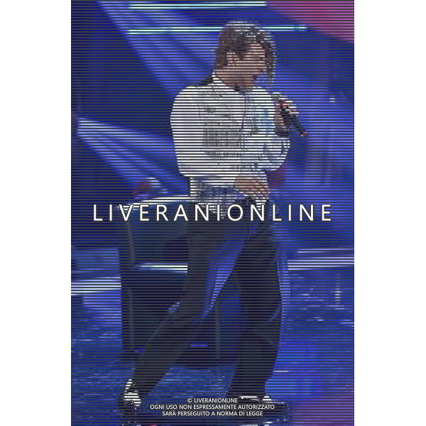 Roma - 12/09/2014 - Rai Studio Nomentano - Trasmissione TV \' Tale e Quale Show \' - nella foto: Matteo Becucci imita Mick Hucknall / Ph. Fabrizio Corradetti - Ag. Aldo Liverani sas