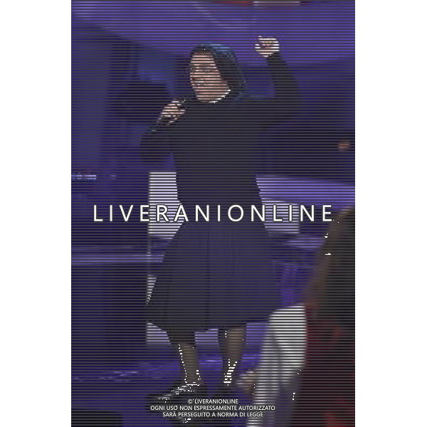 Roma - 12/09/2014 - Rai Studio Nomentano - Trasmissione TV \' Tale e Quale Show \' - nella foto: Gabriele Cirilli imita Suor Cristina / Ph. Fabrizio Corradetti - Ag. Aldo Liverani sas