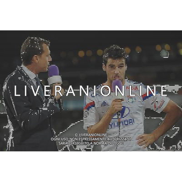 Florian GENTON / Yoann GOURCUFF - 12.09.2014 - Lyon / Monaco - 5eme journee de Ligue 1 Photo : Jean Paul Thomas / Icon Sport AG ALDO LIVERANI SAS ONLY ITALY