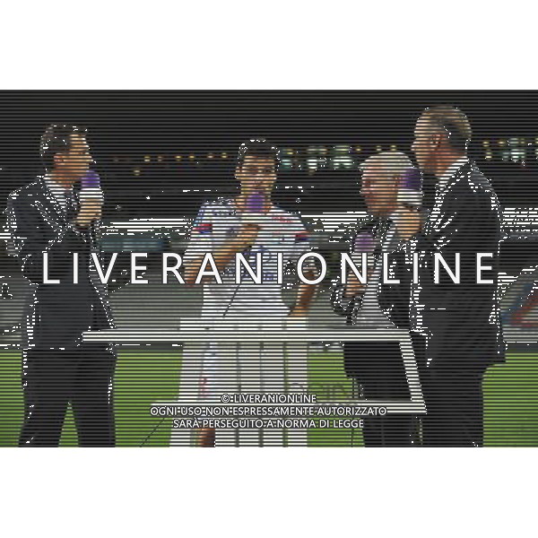 Florian GENTON / Yoann GOURCUFF / Luis FERNANDEZ / Eric ROY - 12.09.2014 - Lyon / Monaco - 5eme journee de Ligue 1 Photo : Jean Paul Thomas / Icon Sport AG ALDO LIVERANI SAS ONLY ITALY